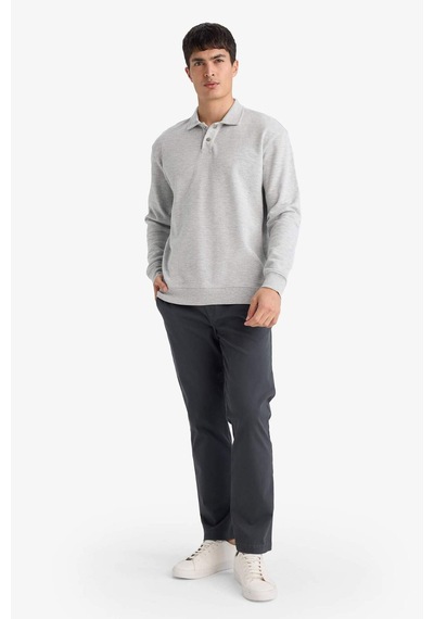 Defacto Sweatshirt F9324ax26spgr210 Gri-gr210