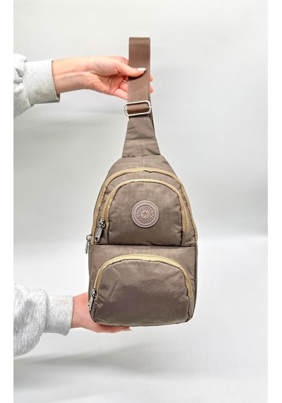 Su Geçirmez Kumaş Vizon Unisex Body Bag Çapraz Omuz Çantası Vizon