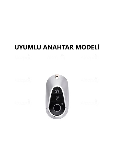 Mercedes Benz C E S Class C200 C300 W206 W223 S400 S450 S480 S500 Gold Tpu Anahtar Kılıfı Beyaz