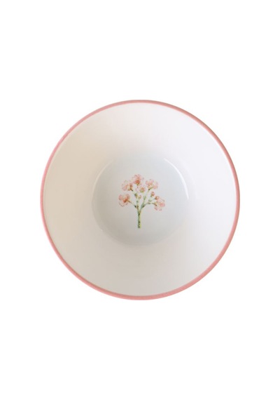 Keramika Minimal Çiçek Sosluk 13 Cm Çok Renkli