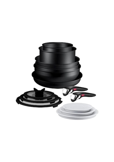 Tefal Ingenio Excellence Fusion Core 9x Büyük Tencere Ve Tava Seti - 14 Parça Siyah