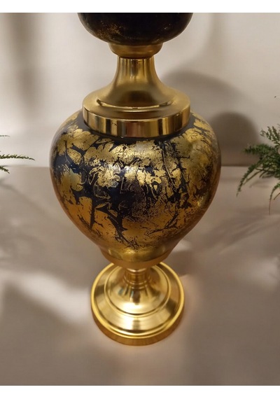 2'li Set Uzun Şamdan Mumluk - Gold Gold