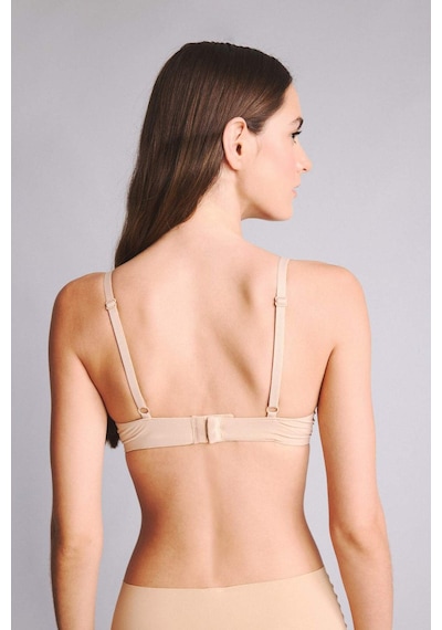 Defacto Micro Kaplı Full Push Up Balenli Tişört Bra T8478az26spbg314 Bej-bg314
