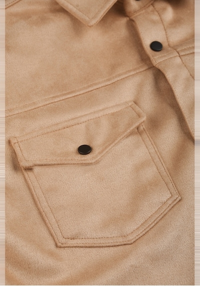 Deepsea Erkek Camel Çift Cep Süet Gömlek 2302329 Camel
