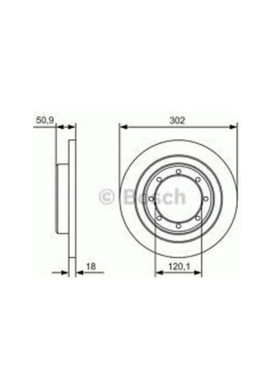 Bosch 0986479a93 Arka Fren Aynası Diski Master Iıı 2.3dcı 10- Çift Teker 432067943r