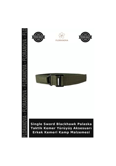 Floranova Single Sword Blackhawk Palaska Taktik Kemer Yürüyüş Aksesuarı Erkek Kemeri Kamp Malzemesi Çok Renkli