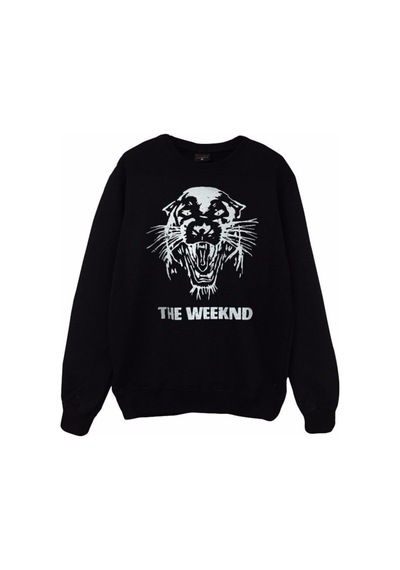 The Weeknd Starboy Baskılı Sweatshirt Siyah