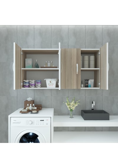 Kenzlife hazır mutfak merta crd 060*120*22 mutfak banyo dolabı kapaklı raflı