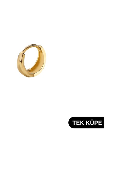 Goldkupe 14 Ayar Altın Minik Tek Halka Küpe 0,85 Gr-6313