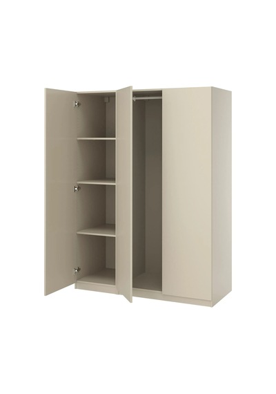 Ikea Bej Ferah Kapaklı Gardırop
