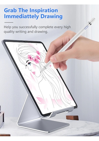 Dokunmatik Şarjlı Tablet Kalem Stylus Apple Uyumlu iPad  Samsung Çizim