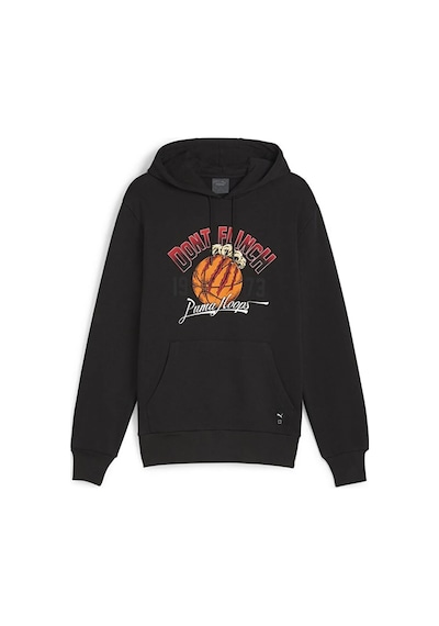 Puma Graphic Booster Erkek Kapüşonlu Sweat 62481201 Siyah