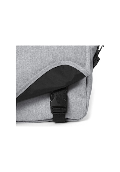 Eastpak Unisex Postacı Çantası Gri Omuz Askılı Çapraz Çanta Geniş Bölmeli Günlük Okul Çantası Siyah