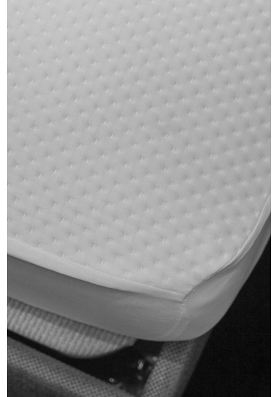 Evcimo Home %100 Sıvı Geçirmez Alez Yatak Koruyucu Çift Kişilik 150x200 Cm Beyaz