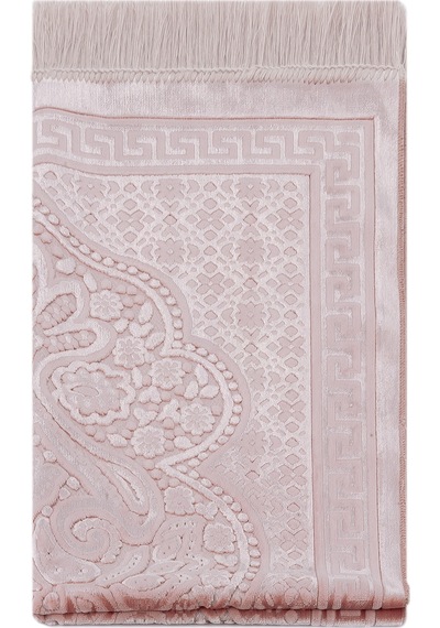 Kadife İnci Seccade Velvet Pearl - Pembe