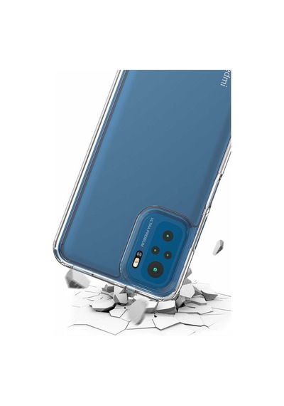 Xiaomi Redmi Note 10S Kılıf Zore Coss Şeffaf Sert Silikon Kılıf Renksiz