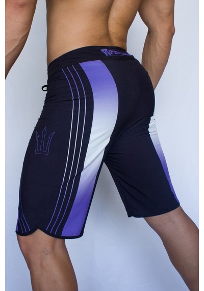 Pose I Down Purple Vision Boardshort Erkek Fizik Ve Deniz Şortu Siyah