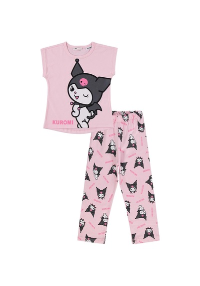 Kuromi 10-13 Yaş Pijama Takımı - Pembe