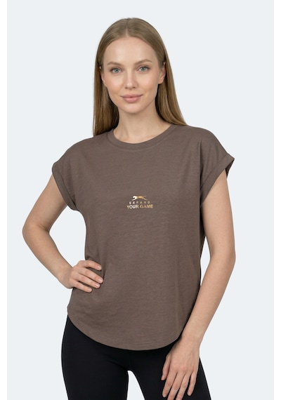 Slazenger Kapa Kadın Kahve Tişört Kahverengi