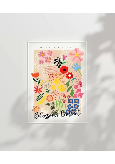 Çerçevesiz Poster Hokkaido Blossom Market