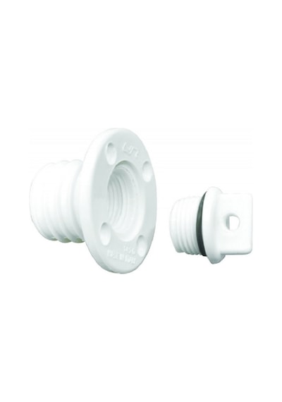 Plastik Miçoz, Tekne Güverte Su Gideri, 1/2", Marin, 13mm,