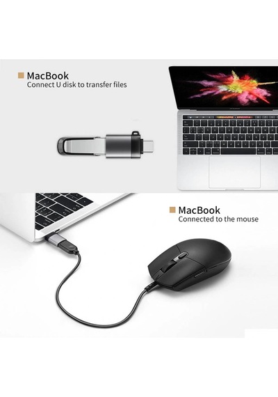 Divex Lightning To Usb Dönüştürücü Otg Çevirici Adaptör Gri Do-173
