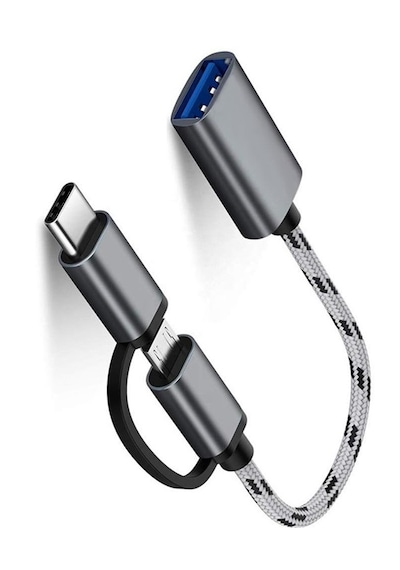 Usb 3.0 Otg To Type C Micro Usb Data Şarj Çevirici Dönüştürücü