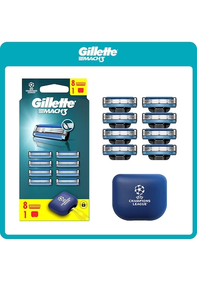 Gillette Mach3 Avantajlı Yedek Tıraş Bıçağı 8 Adet