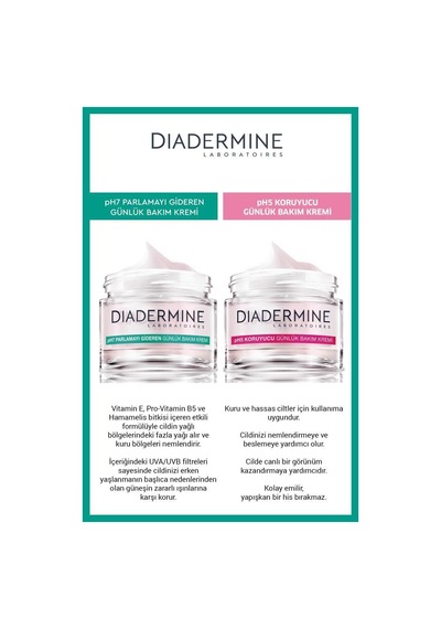 Diadermine PH7 ve Ph5 Nemlendirici Set