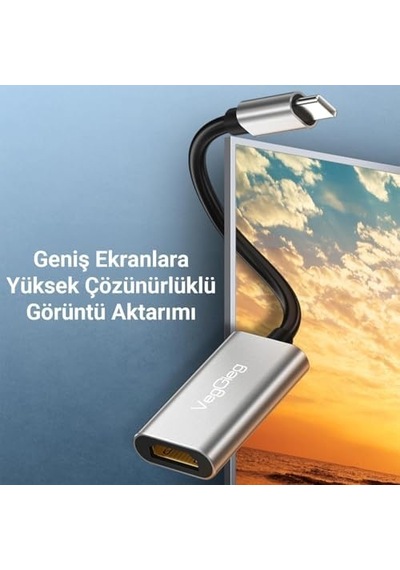 4k 30hz Type-c To Hdmı Çevirici Dönüştürücü Adaptör