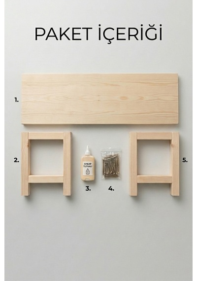 Milena Bench Naturel Bank 30x100 Ham Ladin Ağacı Ahşap