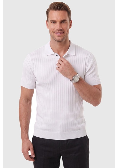 Rizzup Erkek Regular Fit Rahat Kesim Düğmeli Beyaz Polo Yaka Triko Tişört Yumuşak Likralı 2608210 Rizzup Erkek Regular Fit Rahat Kesim Düğmeli Beyaz Polo Yaka Triko Tişört Yumuşak Likralı 2608210