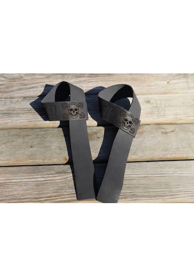 Kişileştirilebilir Hakiki Deri Lifting Strap Fitnes Ağırlık Kayışı