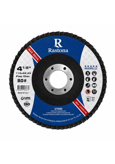 Rastona Flap Disk Zımpara 115x22.23mm 80 10 Adet