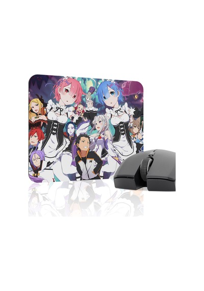 Re Zero Kaymaz Dikişli Kauçuk Oyuncu Mousepad V4 - 22x18 Gaming Mouse Pad Fare Altlığı