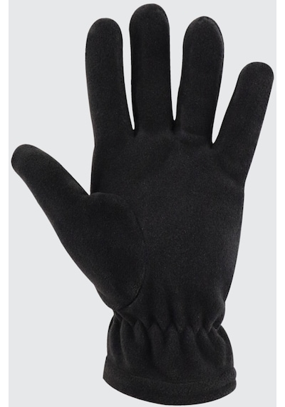 Zirve Şapka Polar Eldiven Unisex Siyah Siyah Tek Ebat Siyah