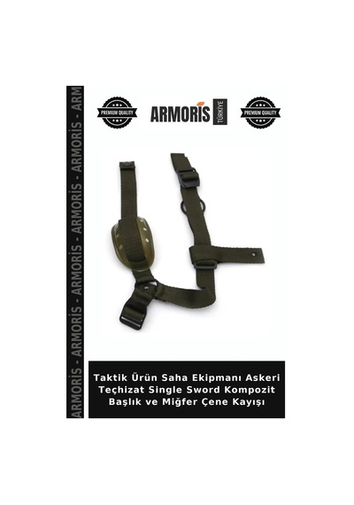 Armoris Taktik Ürün Saha Ekipmanı Askeri Teçhizat Single Sword Kompozit Başlık Ve Miğfer Çene Kayışı
