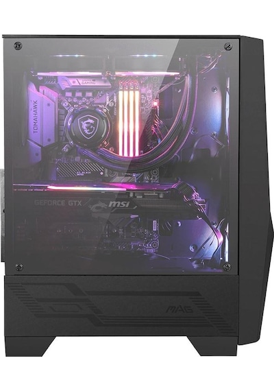 Msı Mag Forge 100r Temperlı Cam Argb Psu Yok 2x120mm 1x120mm Gamıng Atx Kasa Siyah