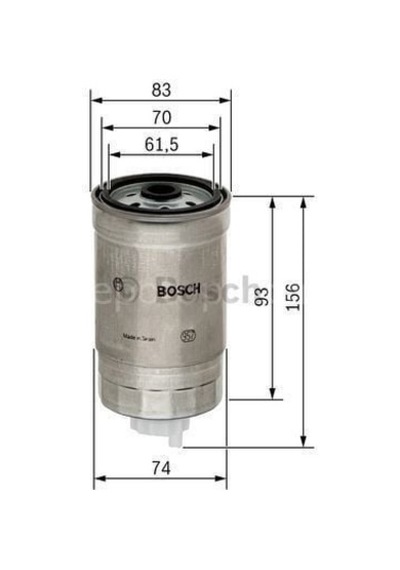 Fıat Regata Diesel Super 04.1984 - 07.1989 Bosch Mazot Filtresi Filitre