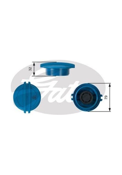 Gates Rc228 Yedek Su Depo Kapağı Radyatör Bidon Golf5 Passat Caddy T5 Crafter 97 Jetta Polo Scirocco Touareg 1j0121321a