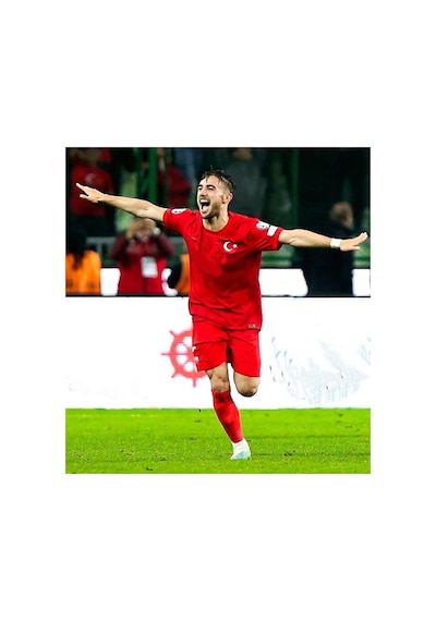 Türkiye Euro 2024 Yunus Akgün Yetişkin Forması Red Çok Renkli
