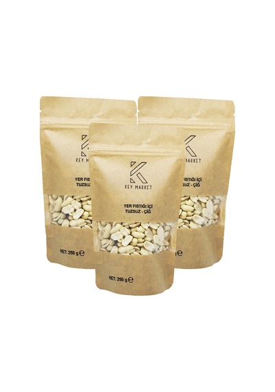 Key Market Tuzsuz Doğal Az Kavrulmuş Yer Fıstığı 750 G