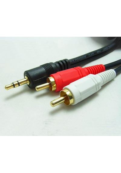 Stereo - Aux To 2 X Rca 1 5 Metre Kablo Ses Sistemi Kablosu