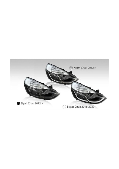 Far Siyah Çıtalı Motorlu Sağ Renault Clıo Iv Hatcback/grandtour 2012-2020