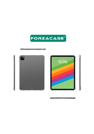 Forzacase Apple Uyumlu iPad  Pro 2024 11 İnch İle Anti Shock Silikon Kılıf Şeffaf - Fc014 Şeffaf