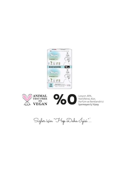 Sleepy Bio Natural Premium Plus+ 3 Gece 10 Adet