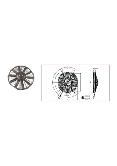 Kormas 24V Fan Motoru Üfleyici Aksiyel 10 " N11.5623