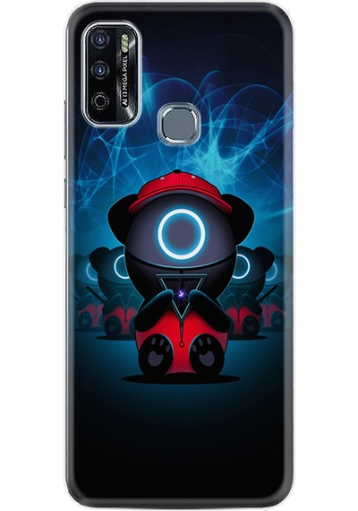 Infinix Hot 10 Play Kılıf Resimli Desenli Silikon Platinium Series Game Child 1822