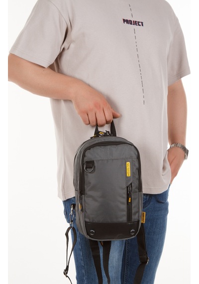 Newısh Polo Accessorıes Unisex Impertex Kumaş Suya Dayanaklı Omuz Ve Mini Sırt Çantası Gri