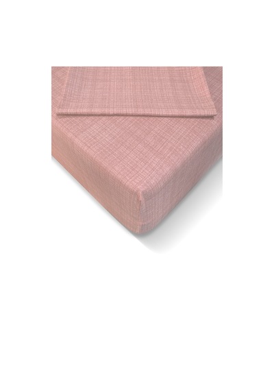 Alla Turca Ranforce 100x200 Cm Lastikli Çarşaf Seti - Pudra